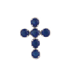 Insane&co Iced Up Cross (Blue) Pendant