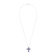 Insane&co Iced Up Cross (Blue) Pendant