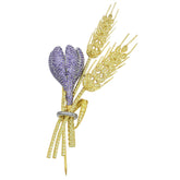 WHEAT FLOWER BROOCH