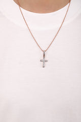Baguette Cross Pendant