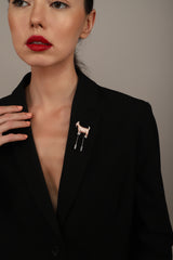 INSANE&CO GOAT BROOCH