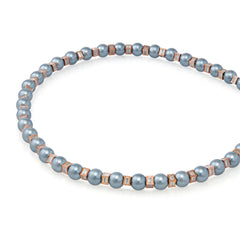 GREY PEARL BAGUETTE NECKLACE